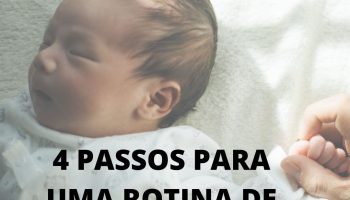 Rotina de sono do bebê.